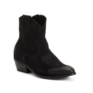 NILA & NILA Black Made In Italy Suede Booties